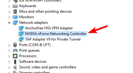 network adapter device manager Windows 10 PC wakes up on its own