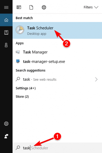 task scheduler PC wakes up automatically