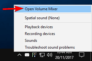 Windows 10 Volume Control disappeared