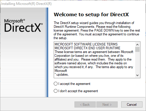 directX setup d3dcompiler_43 dll not found