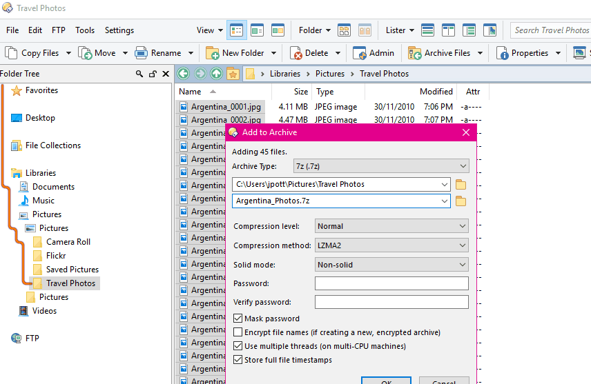 directory opus extract rar file