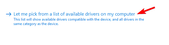 let me pick from a list of available drivers DVD drive not showing