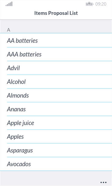 grocery list software