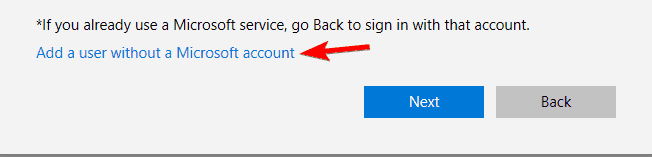 add another Microsoft user account