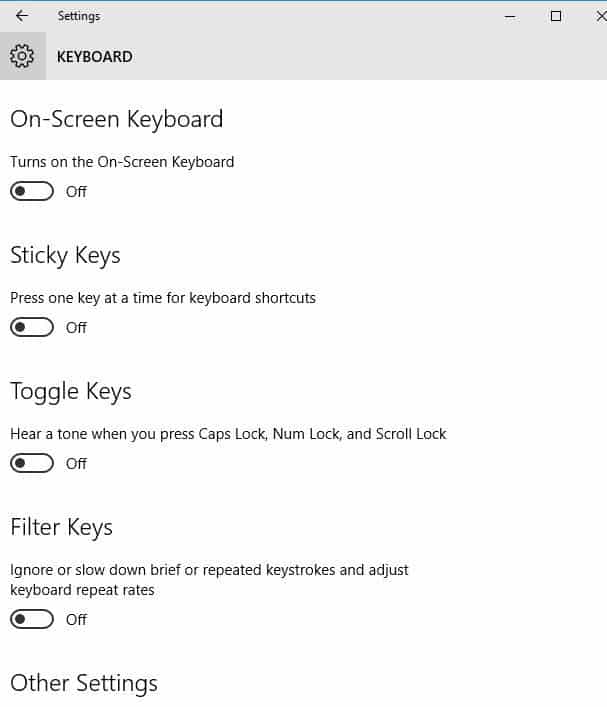 on-screen keyboard @ key doesn't work