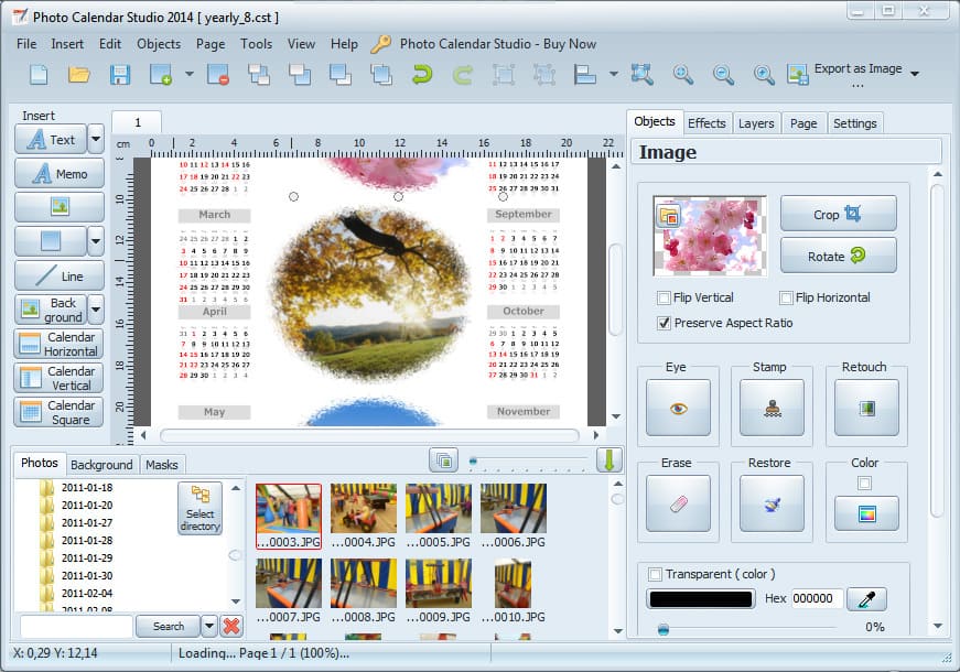 photo calendar software