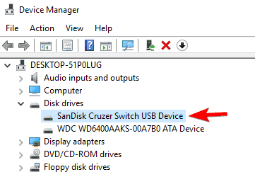Safely Remove Hardware icon does not show devices disk drives USB Mass Storage properties