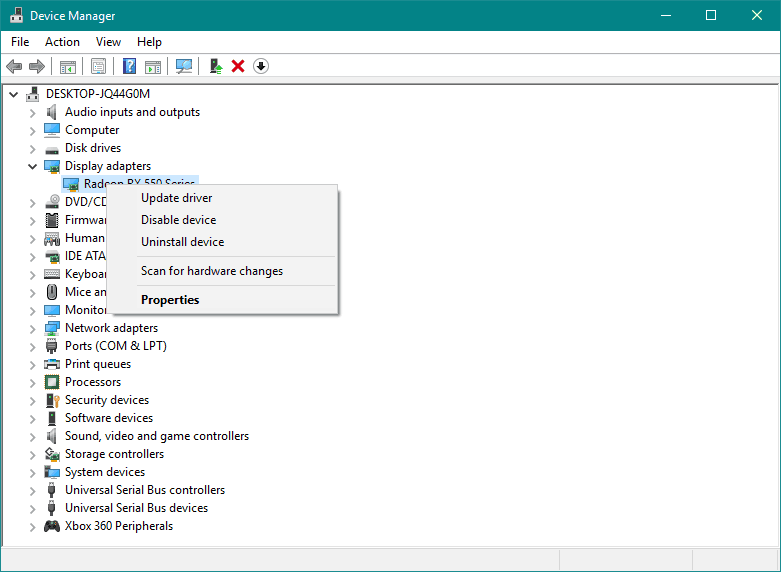 Windows 10 flickering start menu