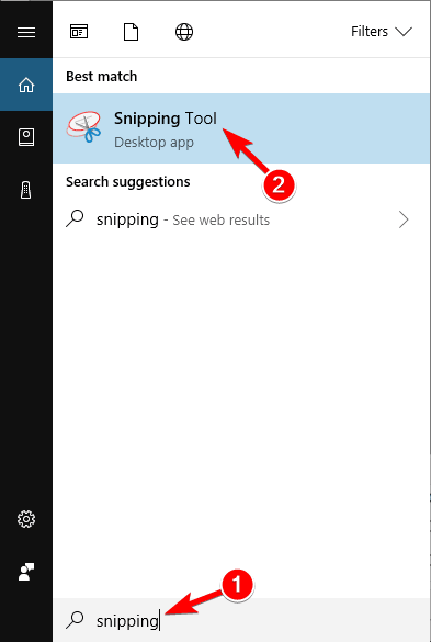 Snipping Tool not working