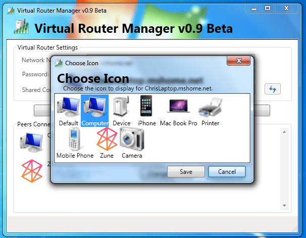 use pc as wifi router virtual router manager