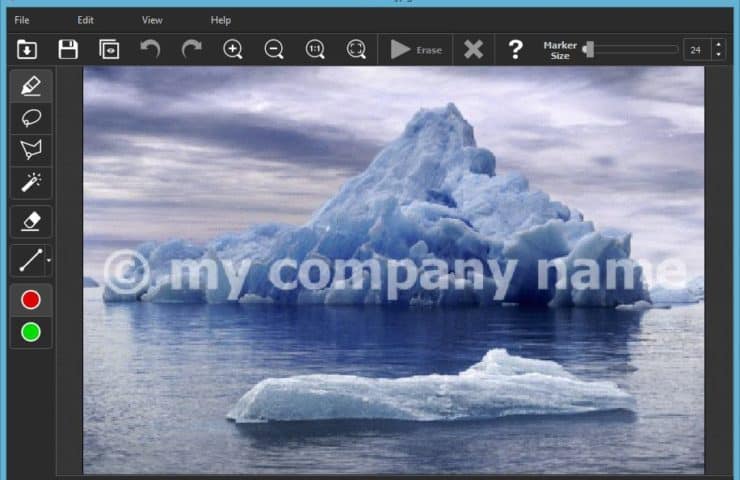 Watermark remover from video software