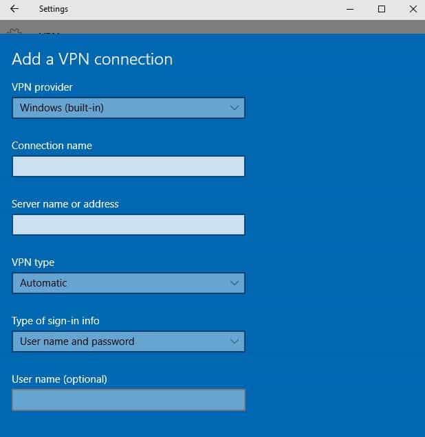 vpn provider windows built-in vpn laptop