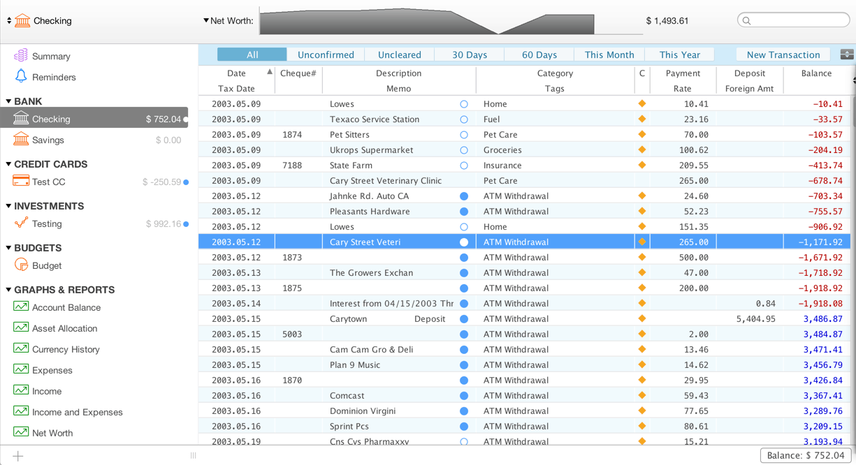 what personal finance software will print checks