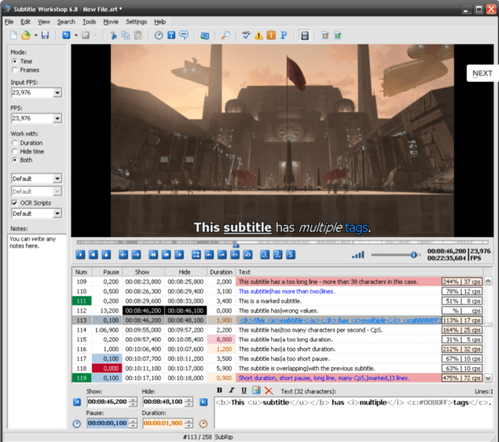 free for mac download Subtitle Edit 4.0.1