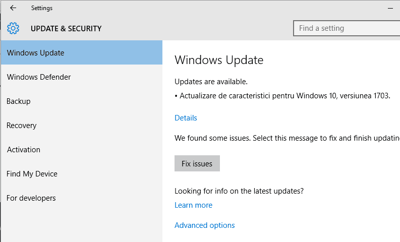 apply updates windows 10