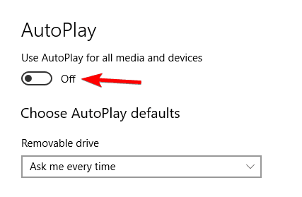 Autoplay not working external hard drive
