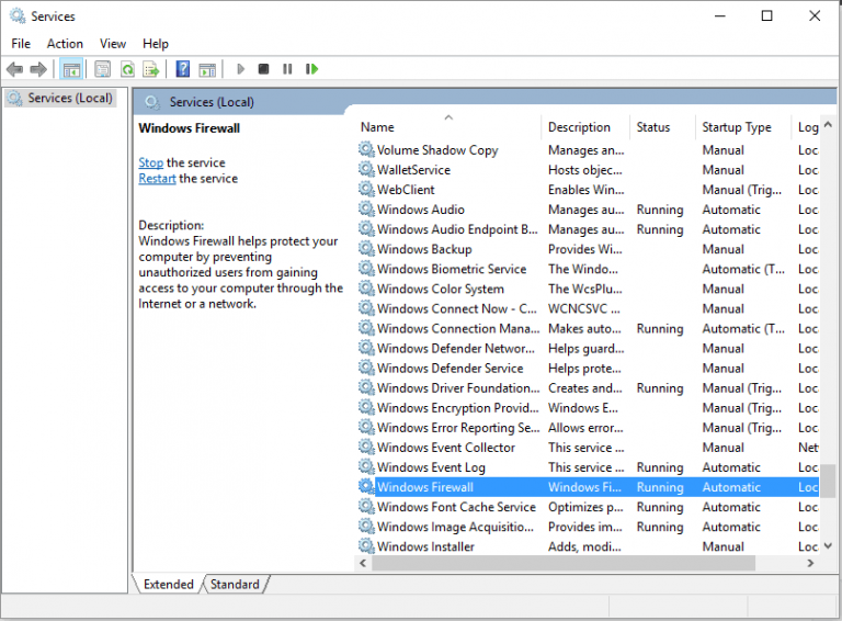 Windows Firewall can't change some of your settings [FIX]