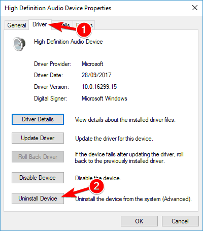 Nvidia High Definition Audio not working Windows 10