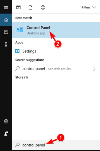 Opera not loading pages control panel 