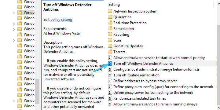 potentially harmful software detected
