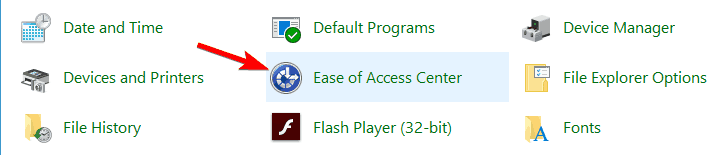 ease of access center control panel Remove watermark Windows 10 Test Mode