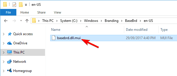 basebrd dll mui Remove watermark Windows 10 Test Mode