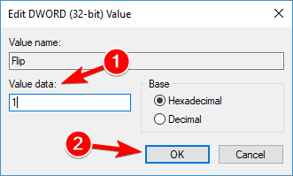 Flip dword set value to 1