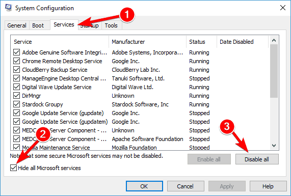 Shortcuts not responding on desktop