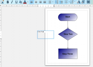 How to set up a flowchart with the LibreOffice Draw