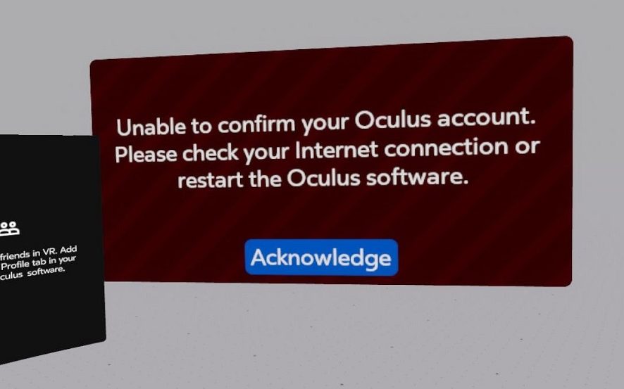 Oculus update issues