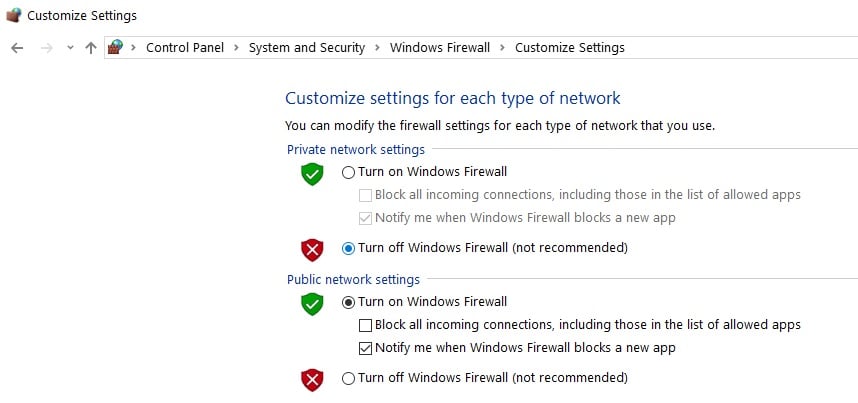 steam update stuck disable windows firewall