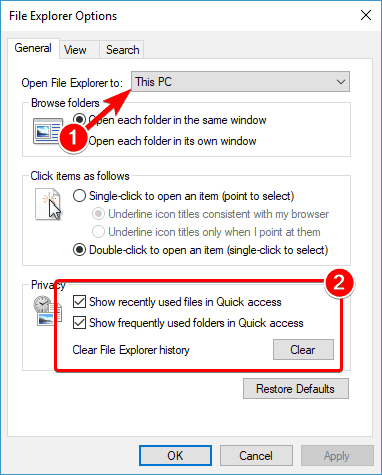 Windows 10 File Explorer hangs