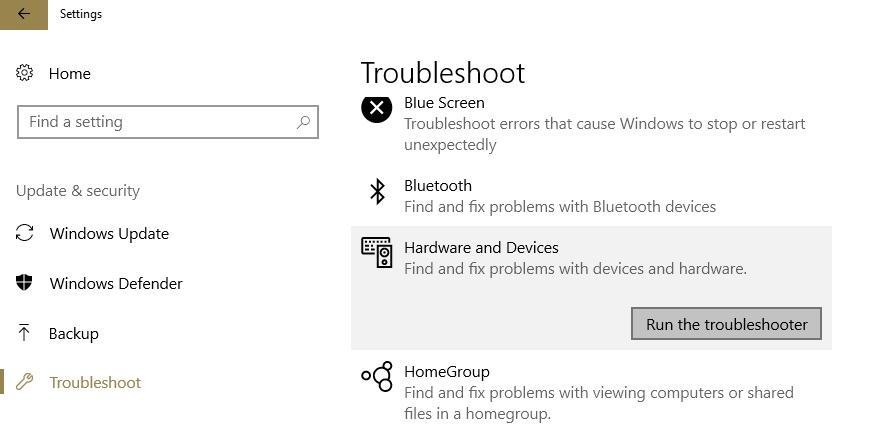 fix touchscreen monitor windows 10