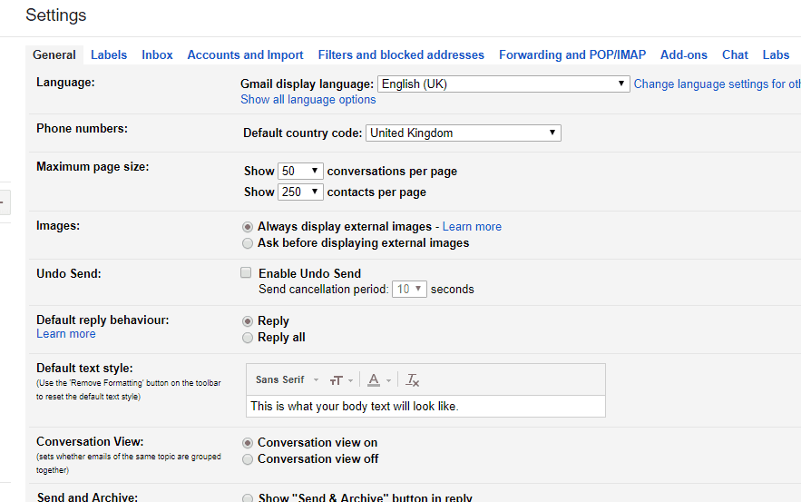 gmail attachment settings missing
