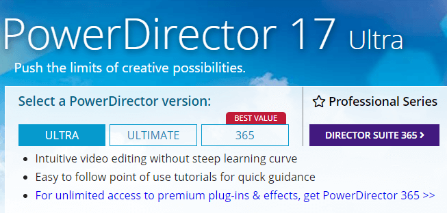 power director 17 software