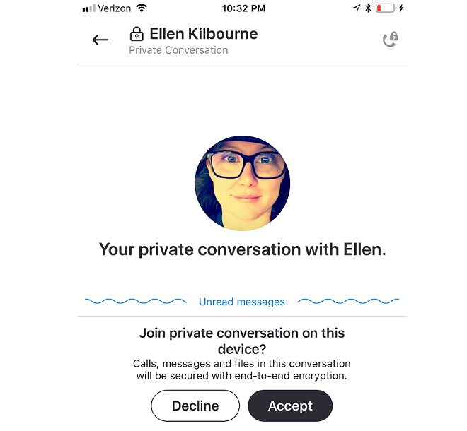 skype private conversation