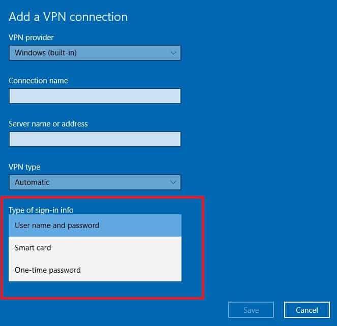 vpn icon not showing windows 10