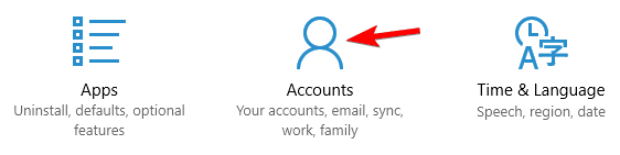 accounts settings app Windows 10 won't let me sign into my Microsoft account