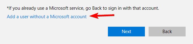 add a user without a Microsoft account Windows 10 won't let me sign into my computer
