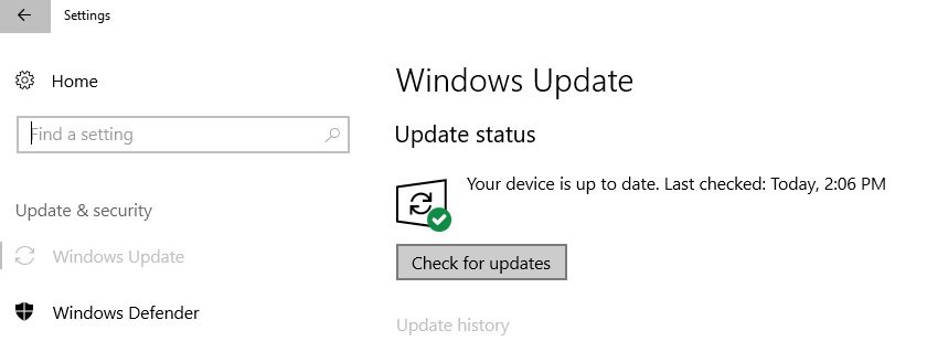 update windows 10
