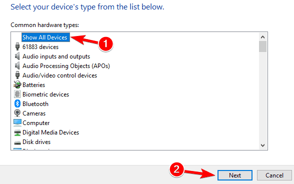 show all devices WD USB 3.0 external hard drive not recognized