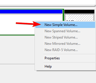 new simple volume disk management External hard disk not showing