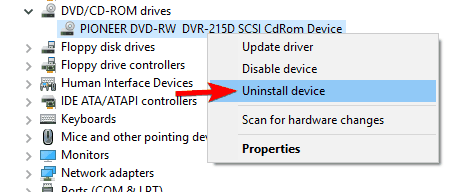 Windows 10 CD drive won't play CD