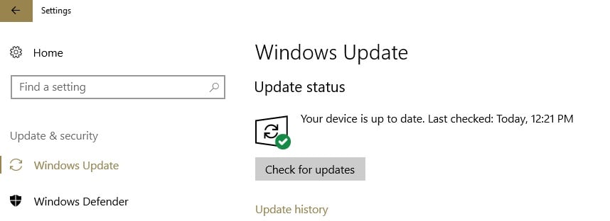 windows 10 update