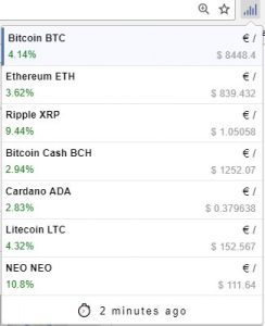 cryptocurrency price tracker firefox