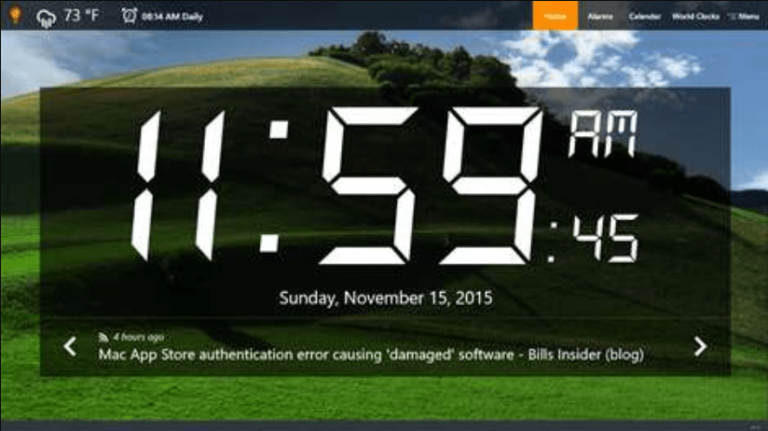 windows 10 alarm clock not working