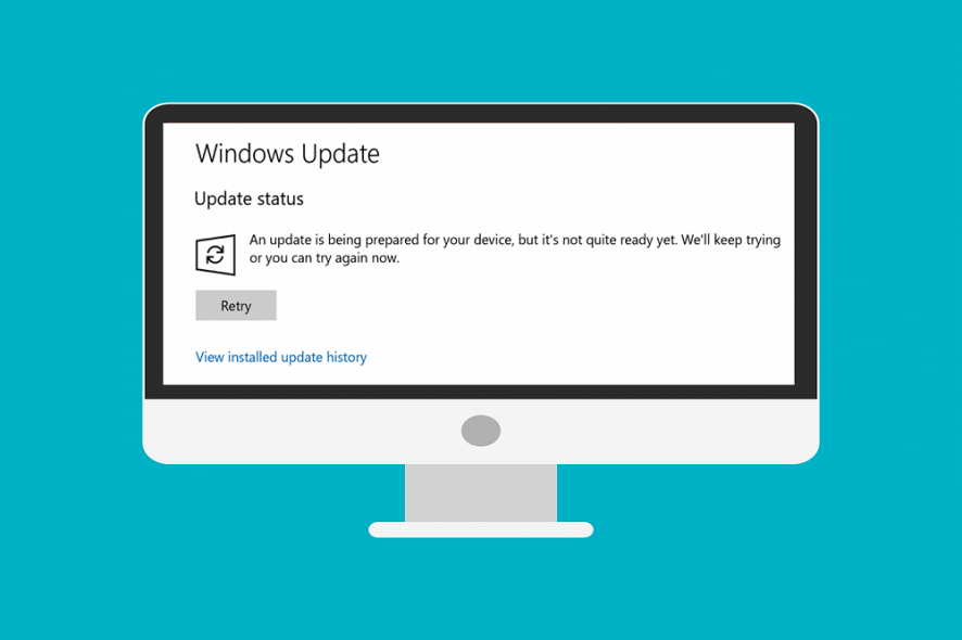 windows 10 update not ready yet