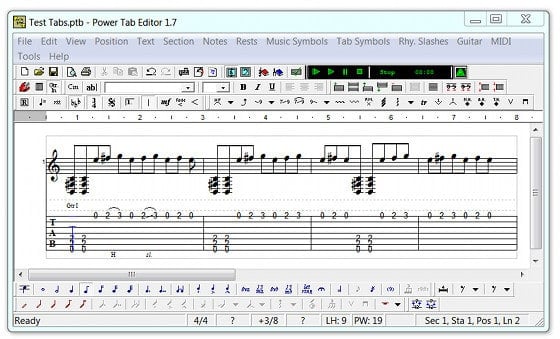 Custom in writing music software