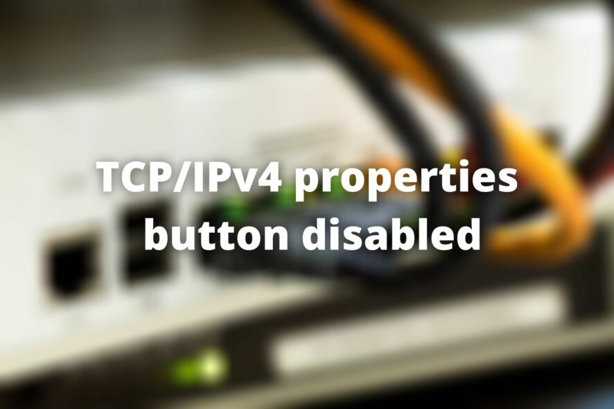 TCP IPv4 properties PPTP VPN