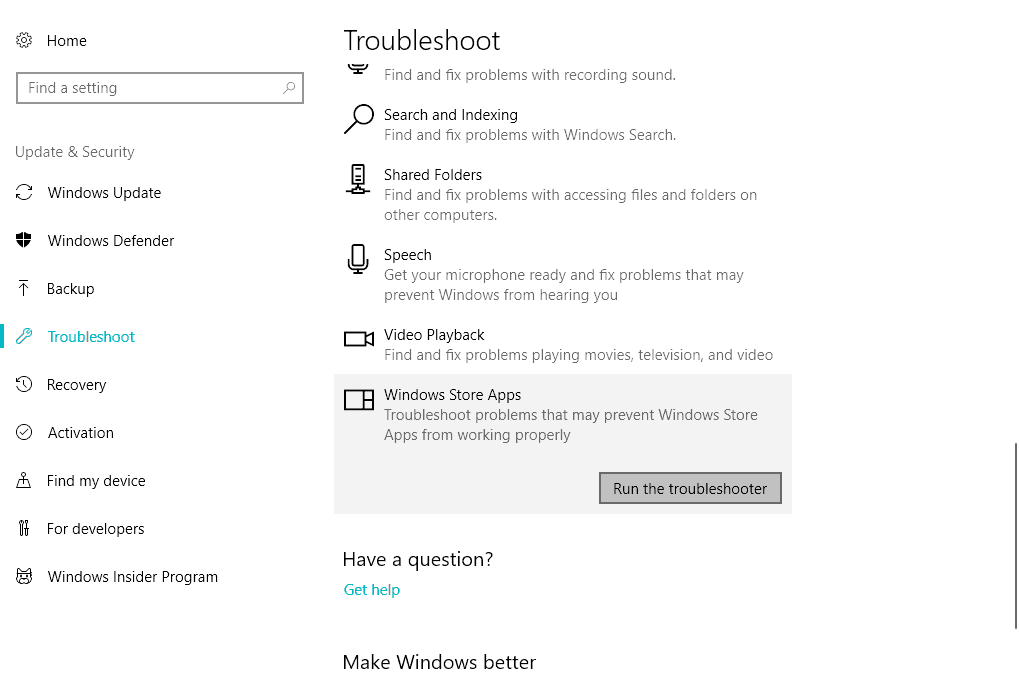 Windows 10 Store update not working
